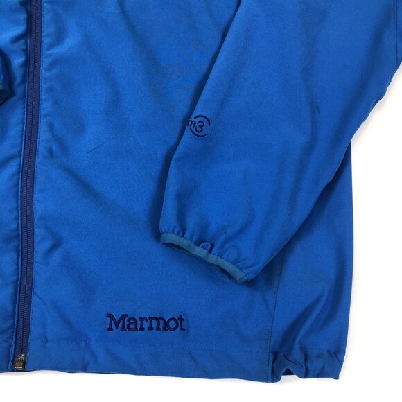 Shawnee Peak Ski Resort Mens Marmot Tempp M3 Softshell Blue Jacket Size XL - Picture 4 of 14